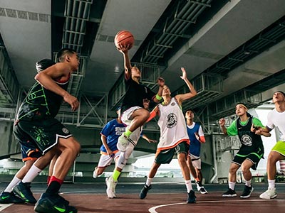 姚麦组合vs科比篮球公园